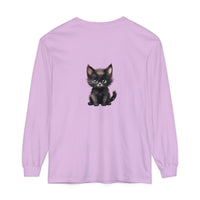 Cute Kitten with Blue Eyes Long Sleeve T-Shirt Alt Text 39