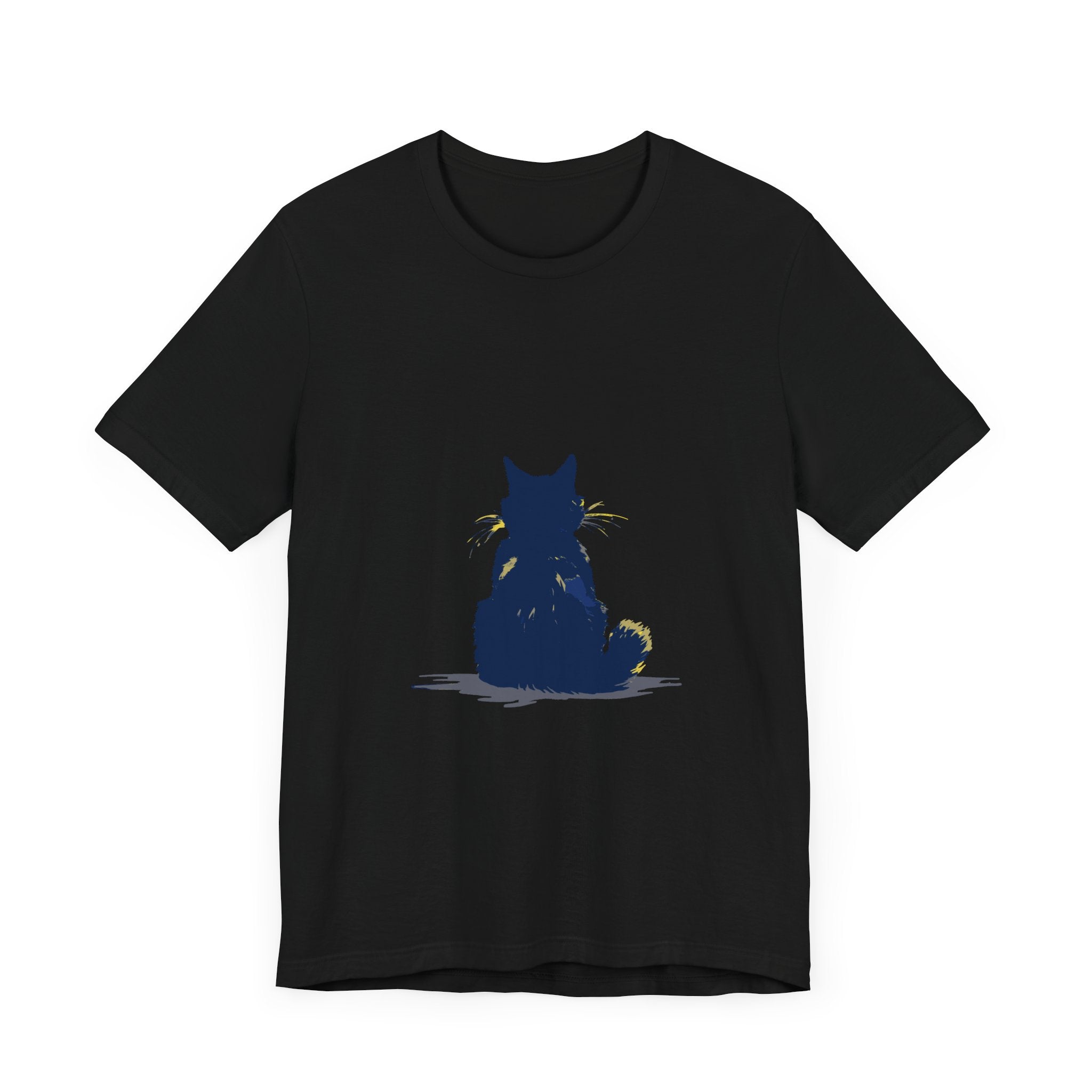 Black Cat Mystery T-Shirt - Simple & Cool design, perfect for casual wear or a night out