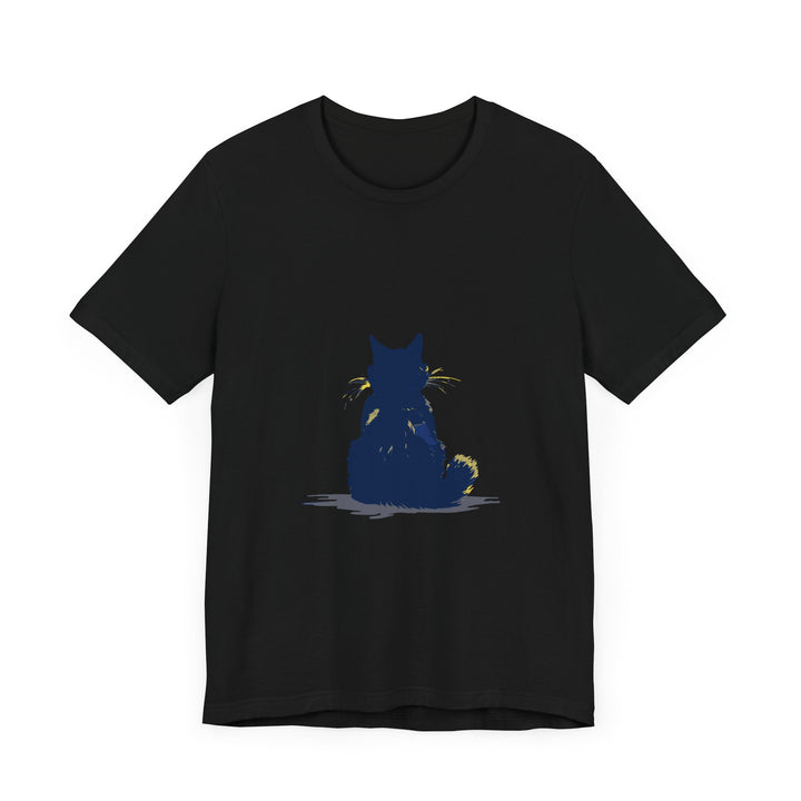 Black Cat Mystery T-Shirt - Simple & Cool design, perfect for casual wear or a night out