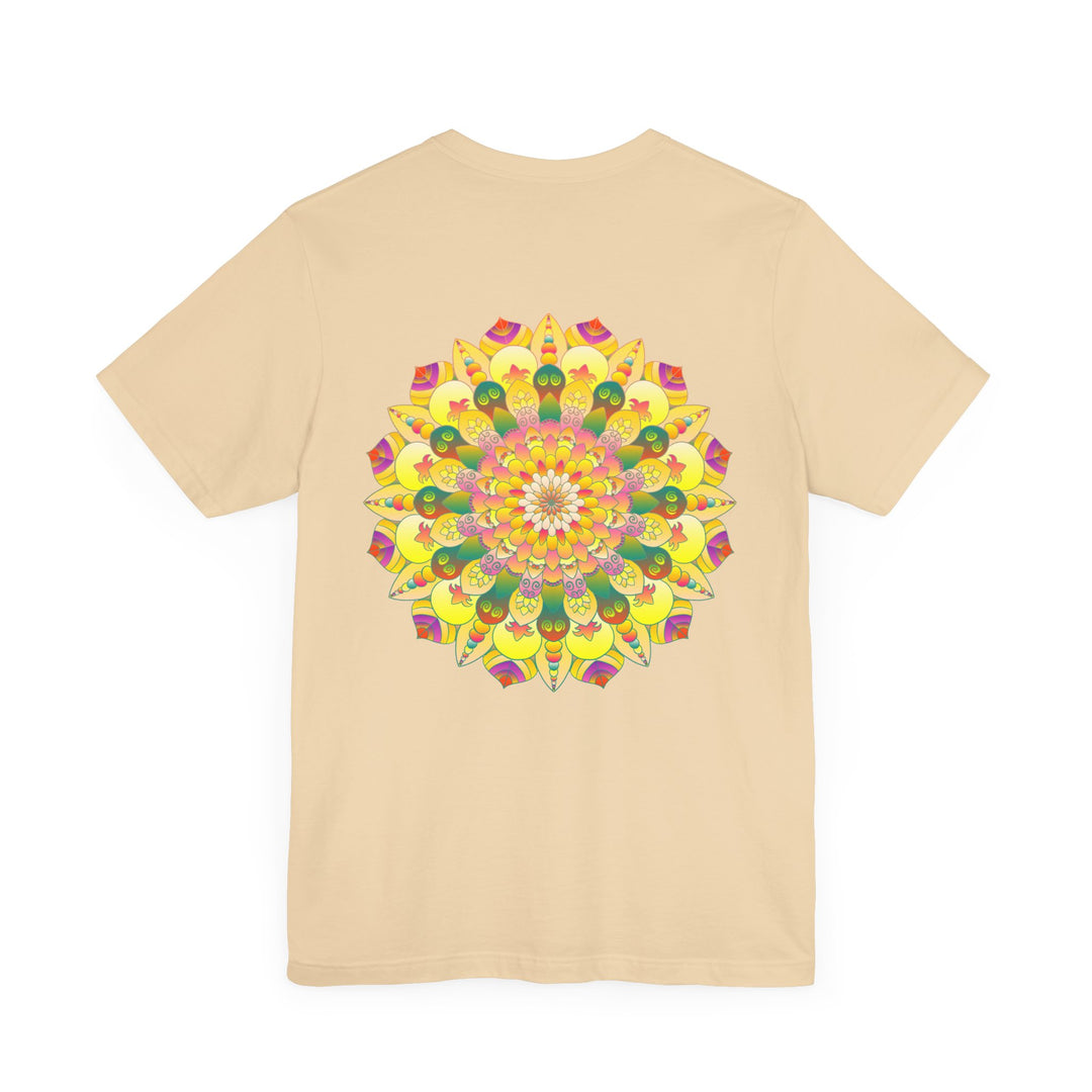 Vibrant Mandala Tee featuring intricate design representing spiritual peace and harmony, perfect for bringing positive energy into your wardrobe