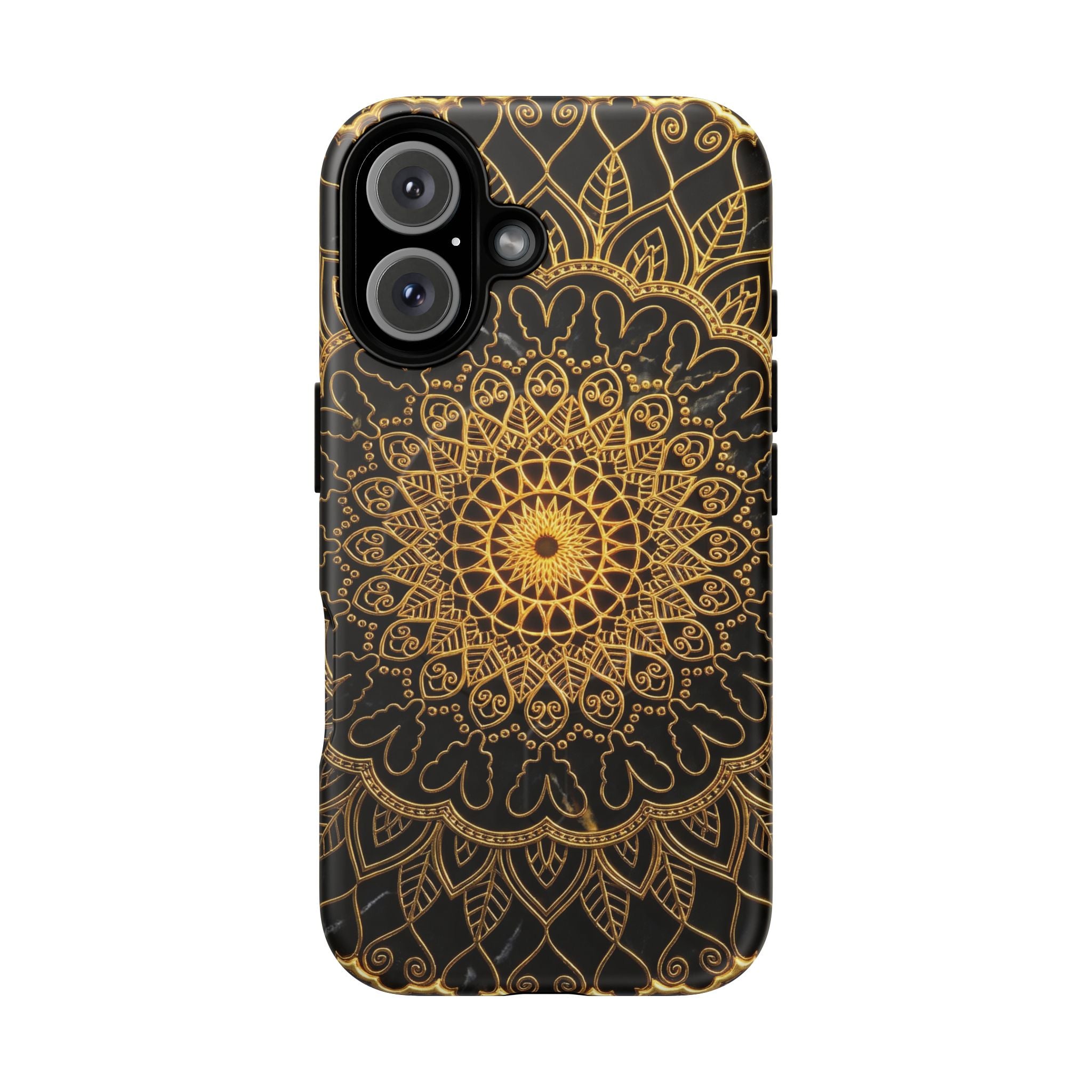 Mandala Gold Phone Case — Tough Magnetic iPhone Cover