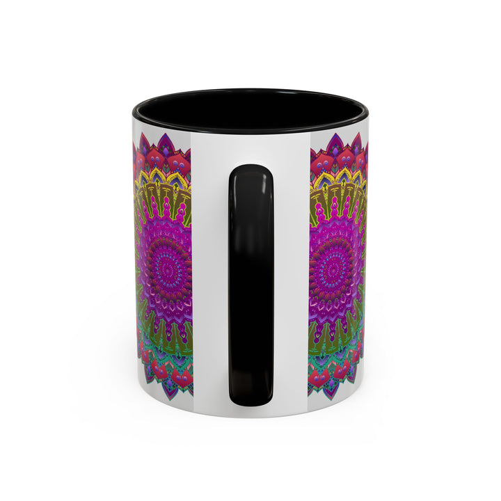 Colorful Mandala Art Mug with Unique and Detailed Pattern