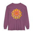 Colorful, intricate mandala design long sleeve t-shirt for men and women