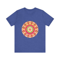 Vibrant Mandala T-Shirt featuring a colorful and intricate design, perfect for adding a pop of color to your wardrobe