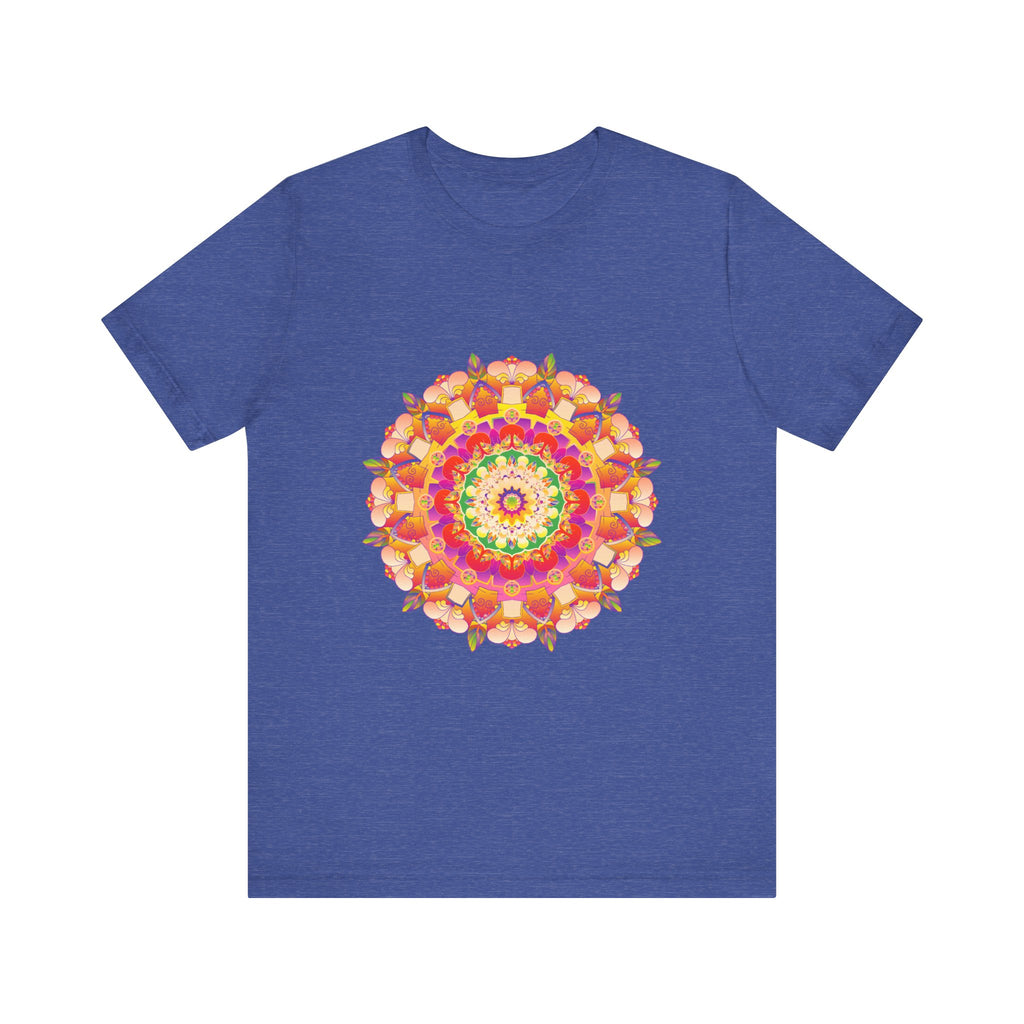 Vibrant Mandala T-Shirt featuring a colorful and intricate design, perfect for adding a pop of color to your wardrobe