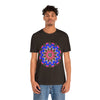 Vibrant and eye-catching Colorful Mandala Geometric T-Shirt, perfect for stylish casual wear