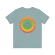 Vibrant Mandala Tee featuring intricate design for Spiritual Peace & Harmony