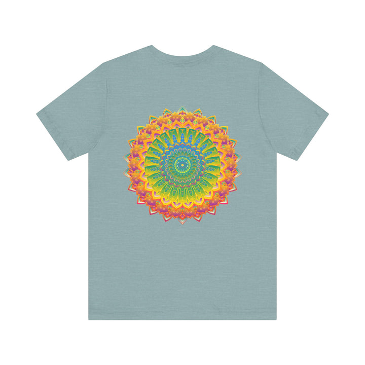 Vibrant Mandala Tee featuring intricate design for Spiritual Peace & Harmony