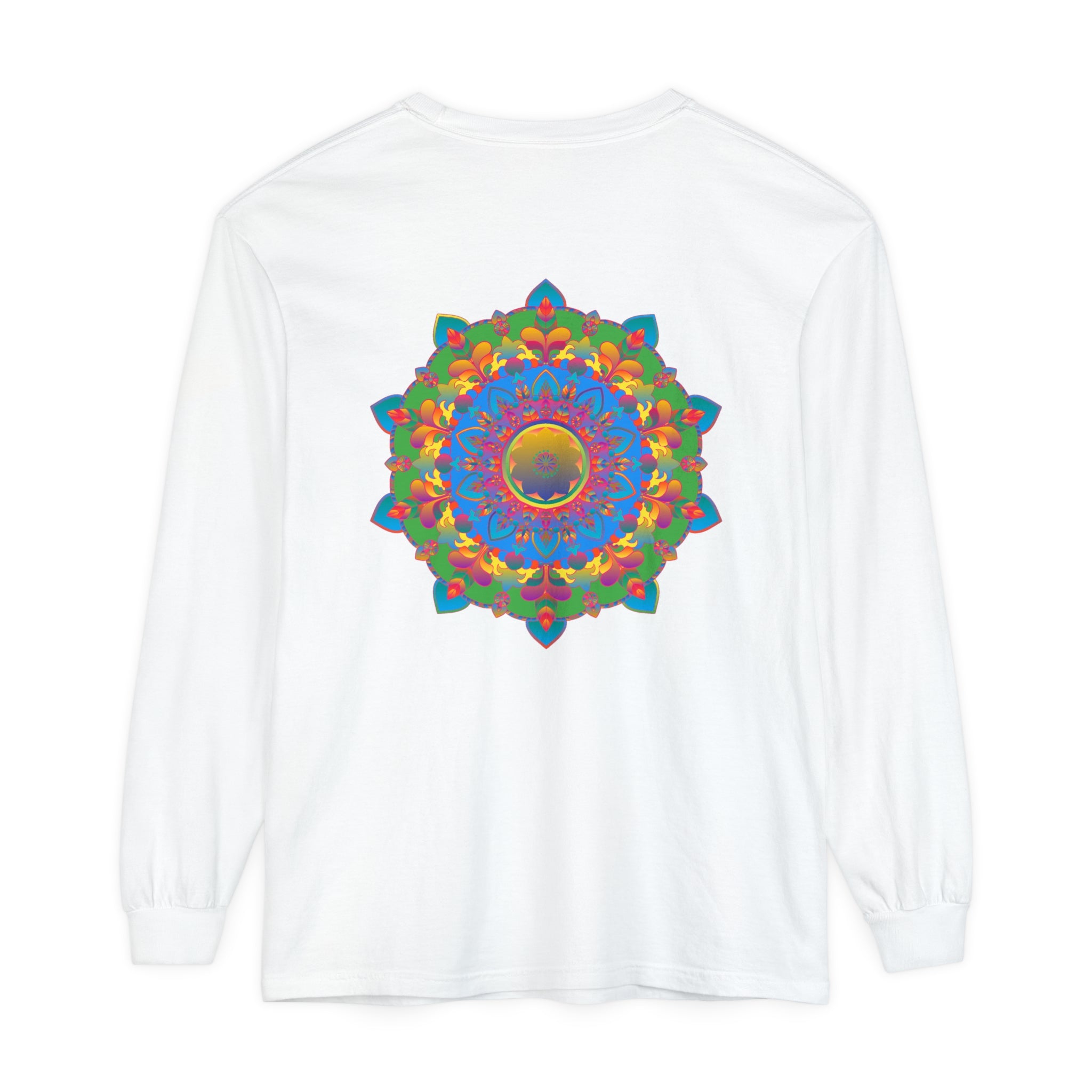 Intricate Mandala Long Sleeve T-Shirt featuring a beautiful and detailed mandala design