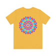 Vibrant Mandala Tee with intricate design representing spiritual peace and harmony, perfect for yoga and meditation