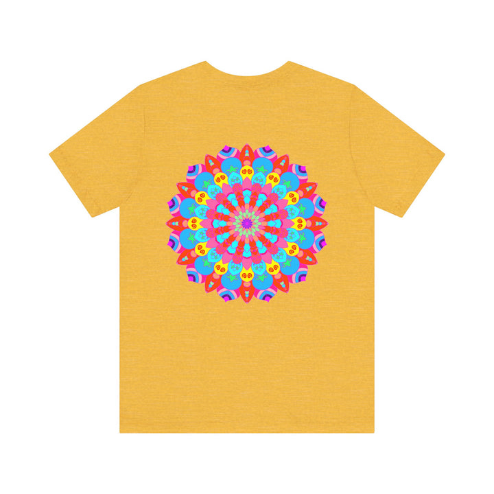 Vibrant Mandala Tee with intricate design representing spiritual peace and harmony, perfect for yoga and meditation