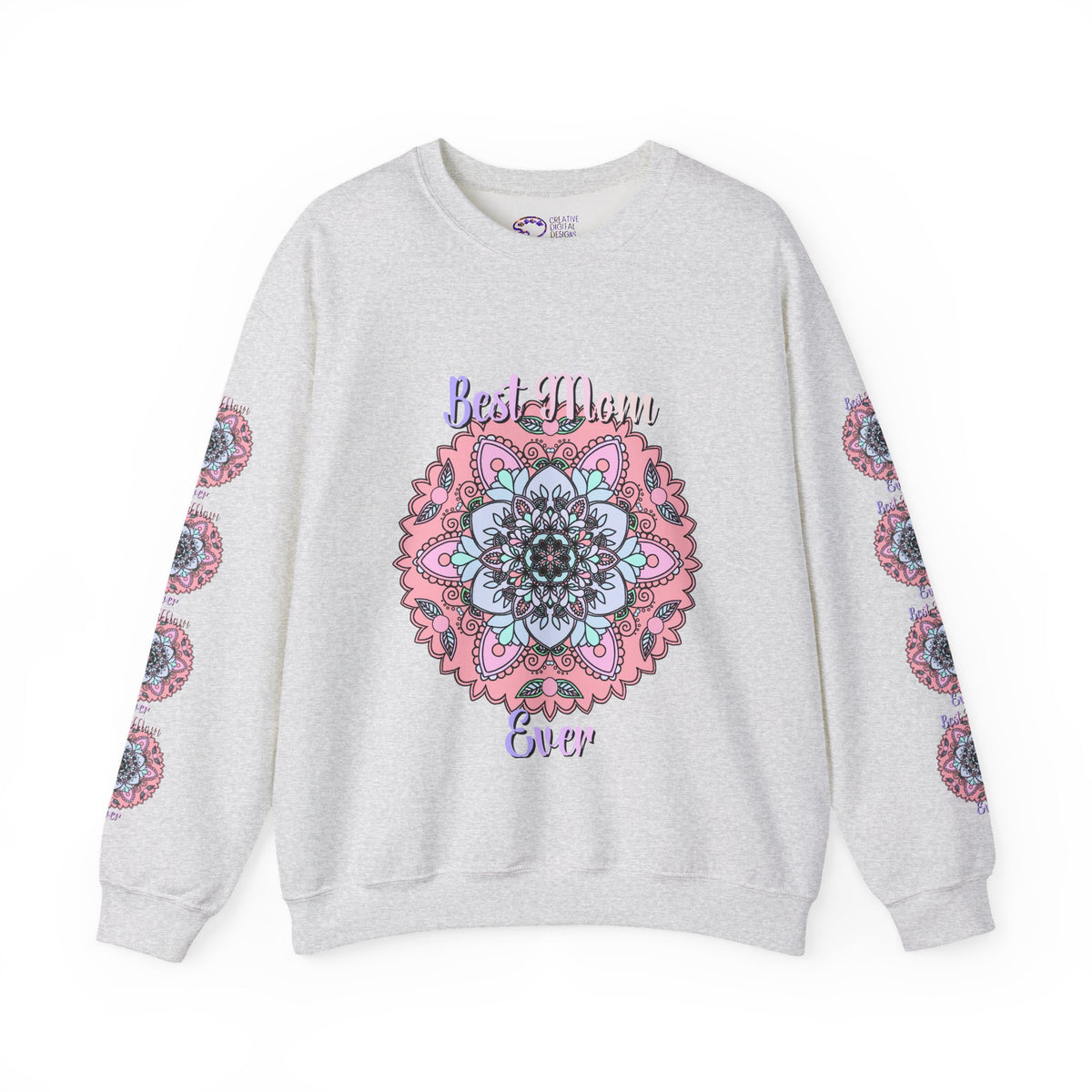 Best Mom Ever Intricate Mandala Art Sweatshirt