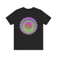 Vibrant Mandala Tee featuring intricate spiritual design for peace and harmony