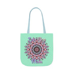 Mandala 'Love You Mom' Canvas Tote — Floral Mother's Day Gift Bag