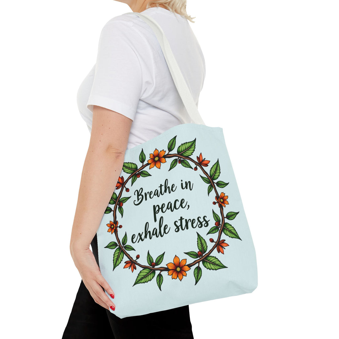 Beautiful and stylish Flower Crown Tote Bag - Serene Style with intricate floral design and spacious interior for everyday use and elevated fashion