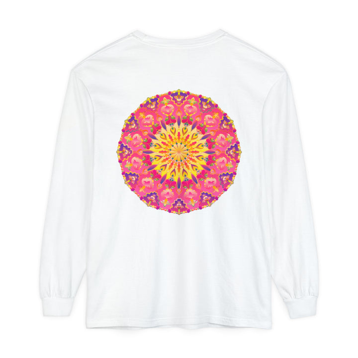 Colorful and intricate mandala design long sleeve t-shirt for everyone