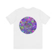 A close-up image of the Vibrant Mandala Tee, featuring intricate and colorful mandala design symbolizing spiritual peace and harmony