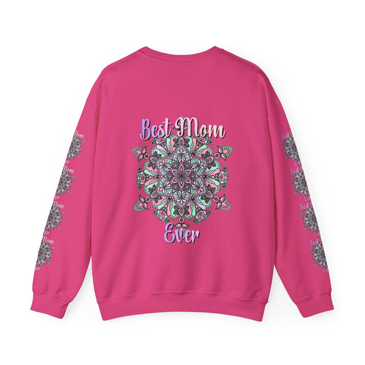 Comfortable and stylish unisex crewneck sweatshirt with 'Best Mom Ever' design, perfect birthday gift for any mom