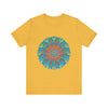 Vibrant and intricate Rainbow Mandala Tee with beautiful, colorful design and detailed patterns