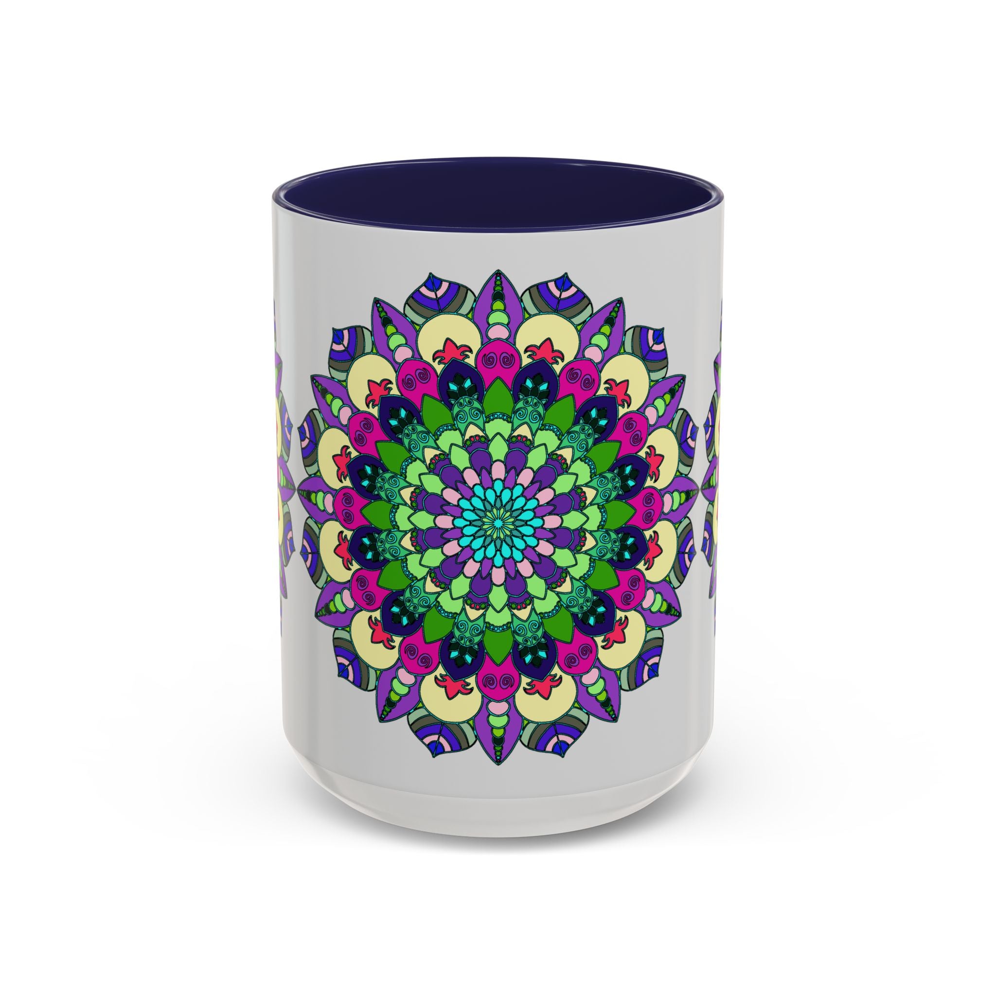 Beautiful and vibrant Mandala Art Mug with intricate designs and spiritual symbolism