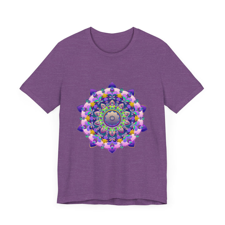 A vibrant mandala tee with intricate and colorful design, perfect for adding a pop of color to any outfit