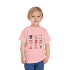 Animal Love Kleinkind T-Shirt, süße Cartoon Tiere T-Shirt für Kinder 