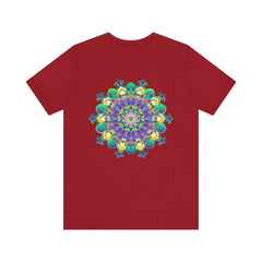 Colorful mandala tee representing peace, harmony, and spiritual enlightenment