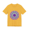 Vibrant and eye-catching Psychedelic Purple Mandala T-Shirt with intricate design