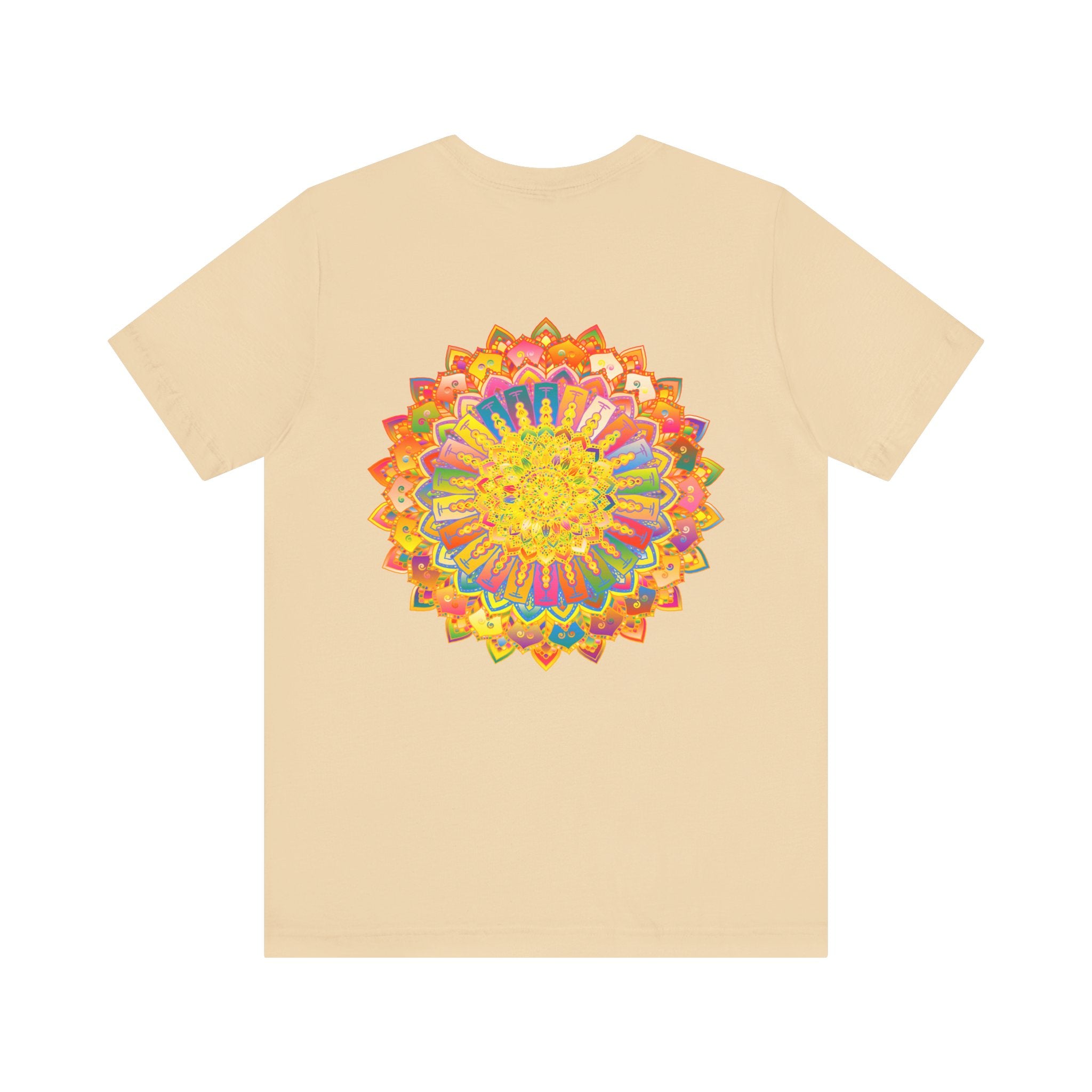 Vibrant Mandala Tee featuring intricate design for spiritual peace and harmony, perfect for yoga and meditation