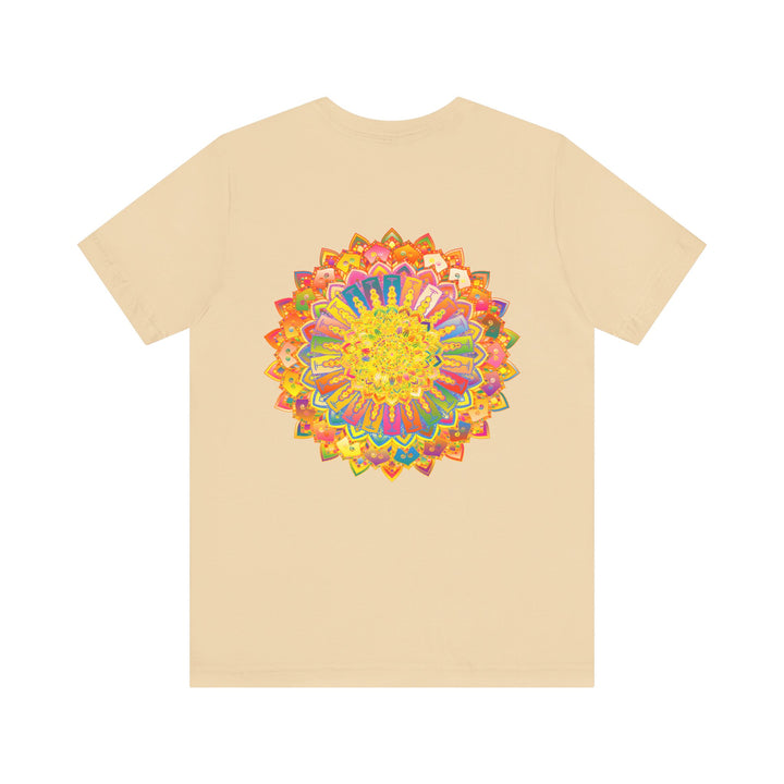 Vibrant Mandala Tee featuring intricate design for spiritual peace and harmony, perfect for yoga and meditation