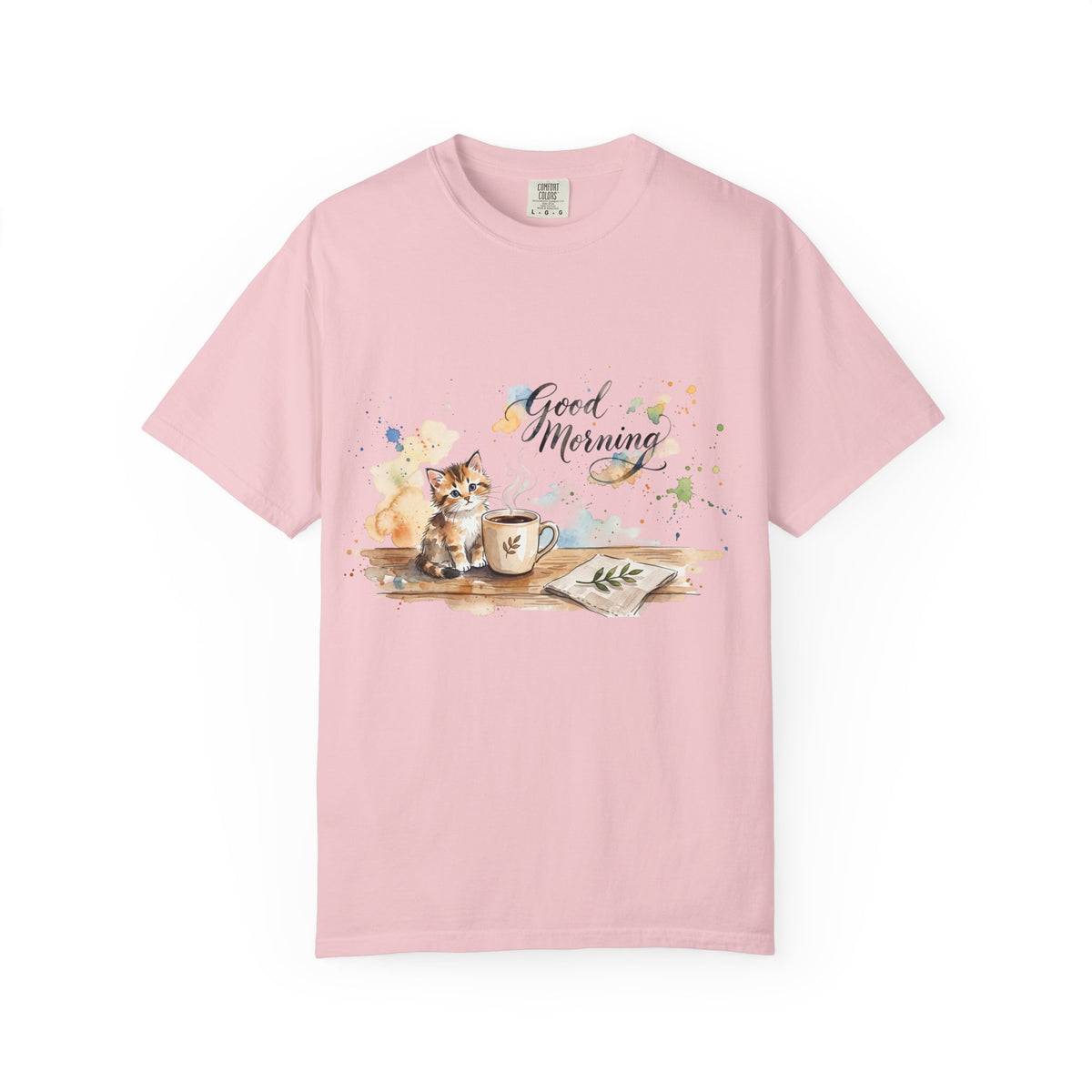 Good Morning Cat T-Shirt | Ultra-Soft Cotton Graphic Tee