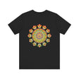 Black Mandala Peace & Harmony T-Shirt with intricate spiritual vibes