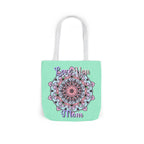 Mandala 'Love You Mom' Canvas Tote — Floral Mother's Day Gift Bag