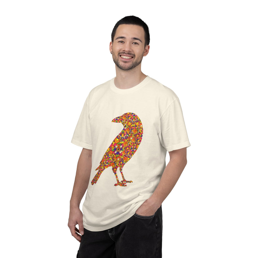 Crow Within ~ Floral Mandala Radiant Raven T-Shirt