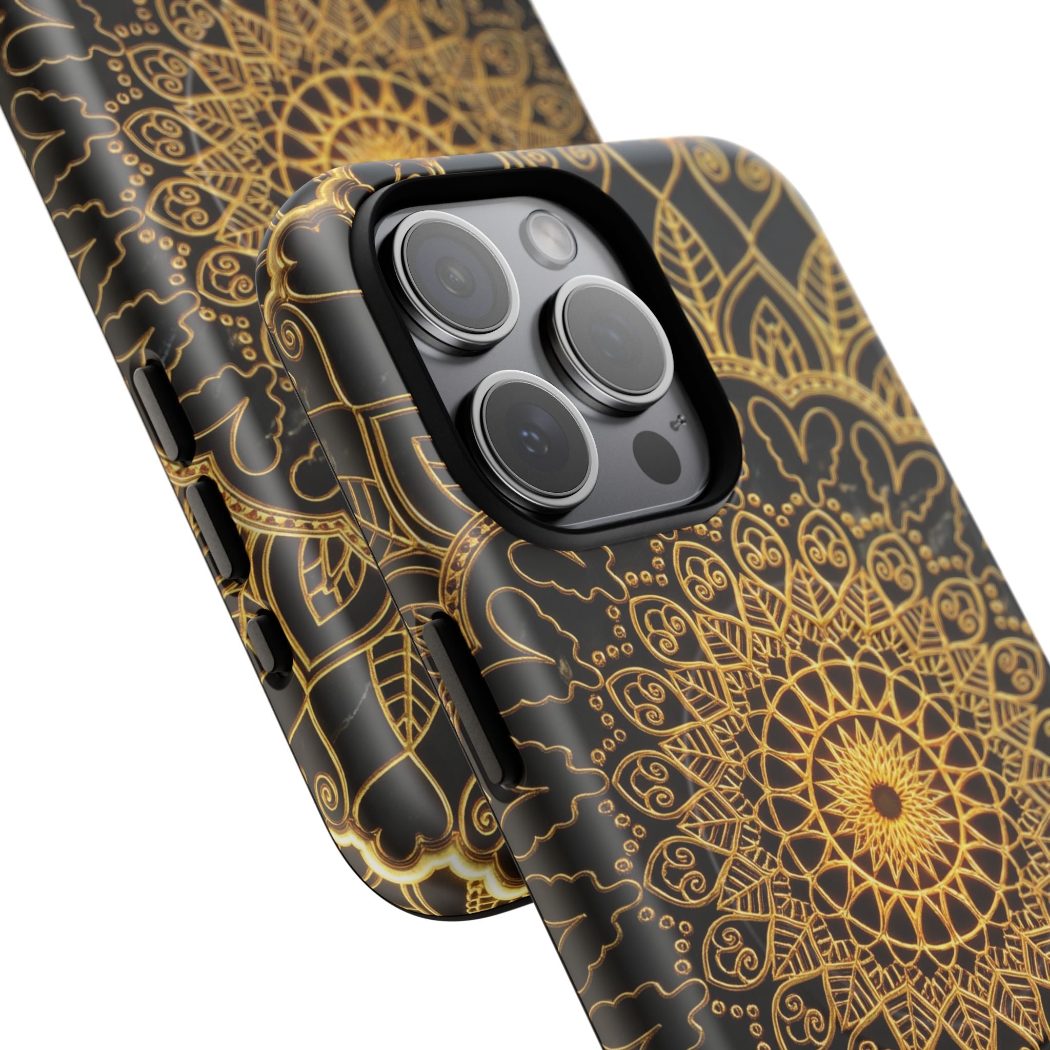 Mandala Gold Phone Case — Tough Magnetic iPhone Cover