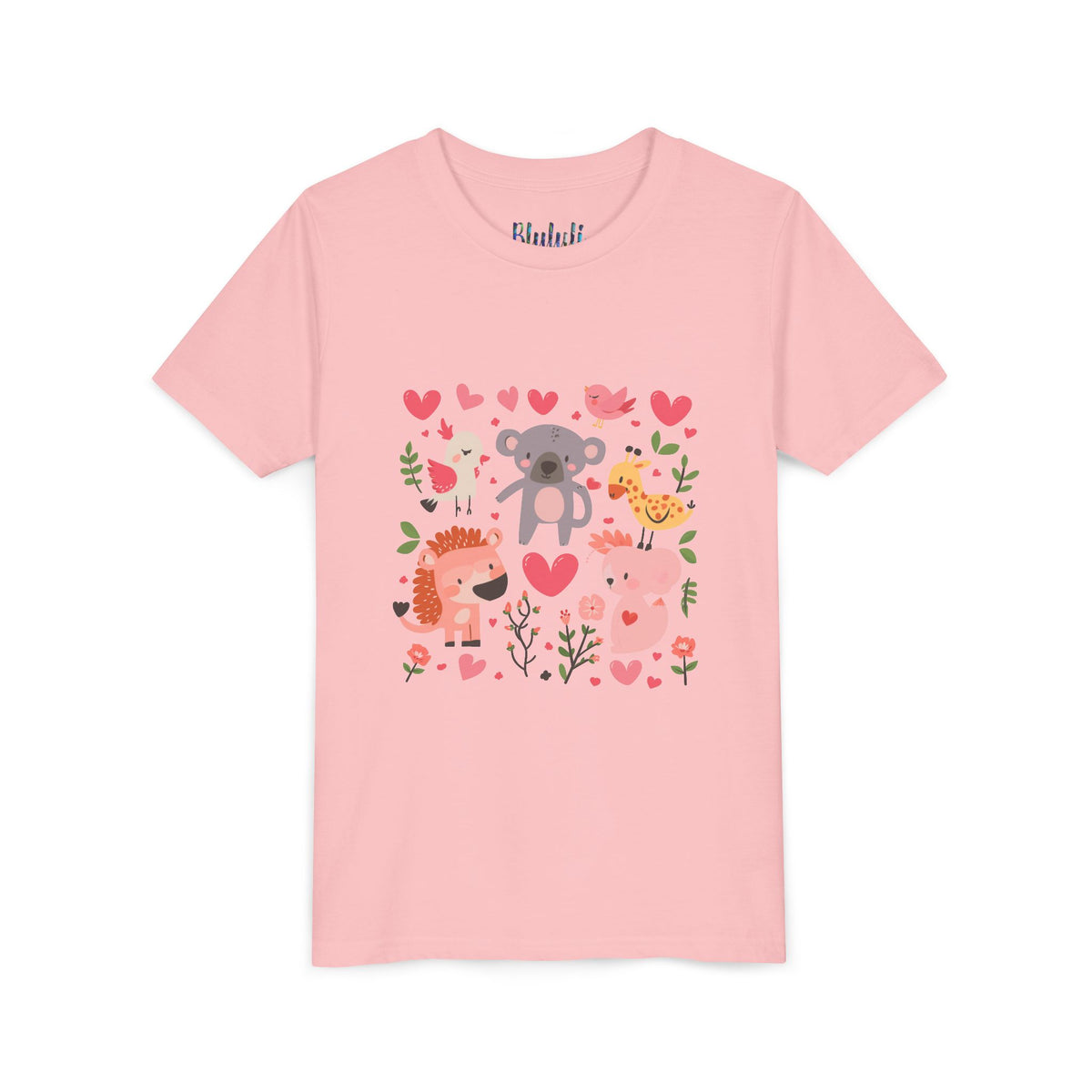 Entzückendes Animal Love Jugend T-Shirt, Süßes Kindershirt, Tier Grafik T-Shirt, Kindergeschenk, Geburtstags- oder Urlaubsoutfit 