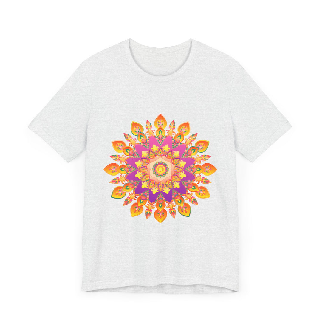 Vibrant Mandala T-Shirt featuring a colorful and detailed design perfect for adding a pop of color to your wardrobe