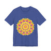 Vibrant Mandala Tee featuring a colorful and intricate spiritual art design