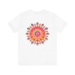 Vibrant Mandala Tee featuring intricate spiritual design for peace and harmony