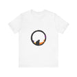 Black Cat Mystery Moon T-Shirt featuring a spooky and stylish design