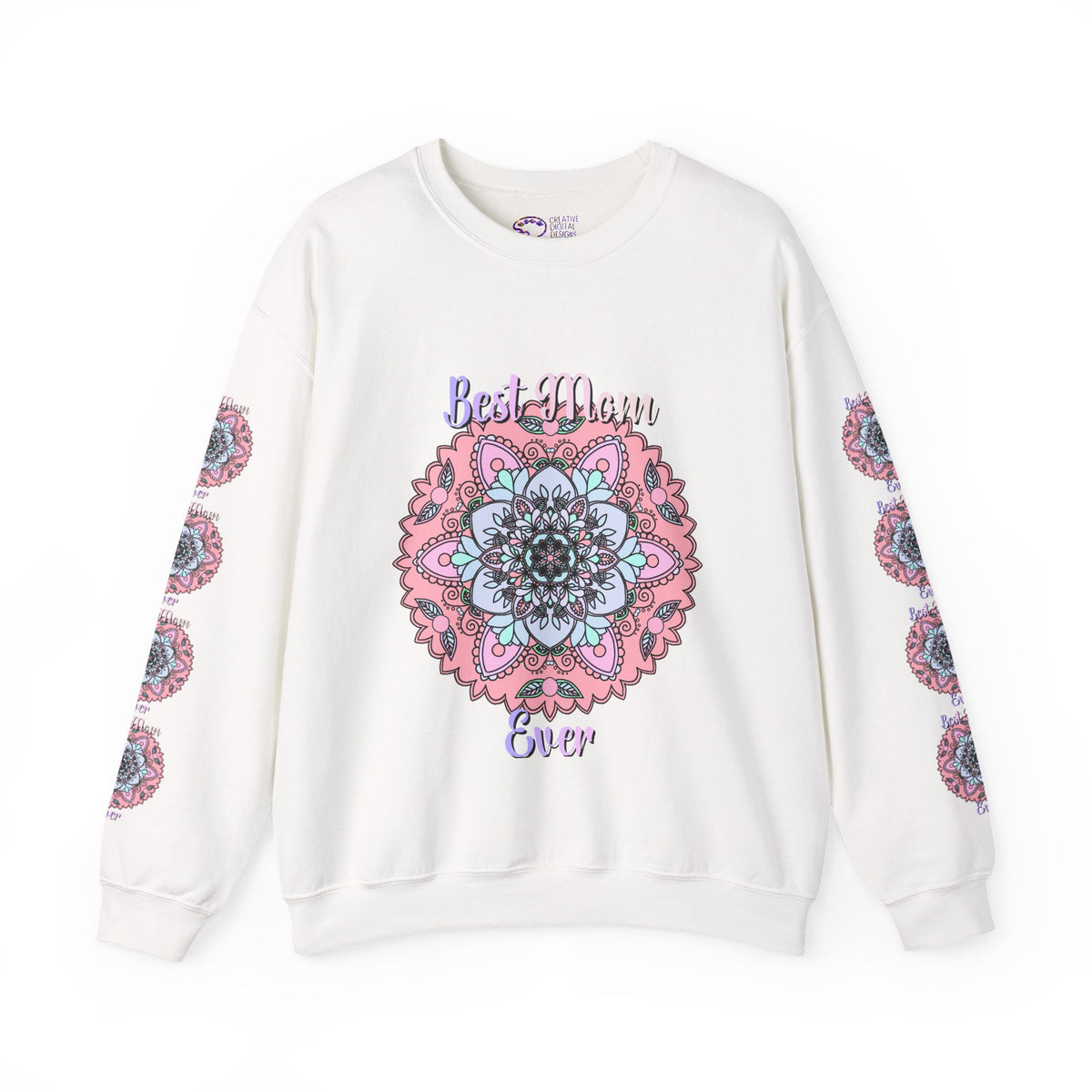 Best Mom Ever Intricate Mandala Art Sweatshirt