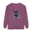 A long sleeve unisex t-shirt featuring a mystical kitten design