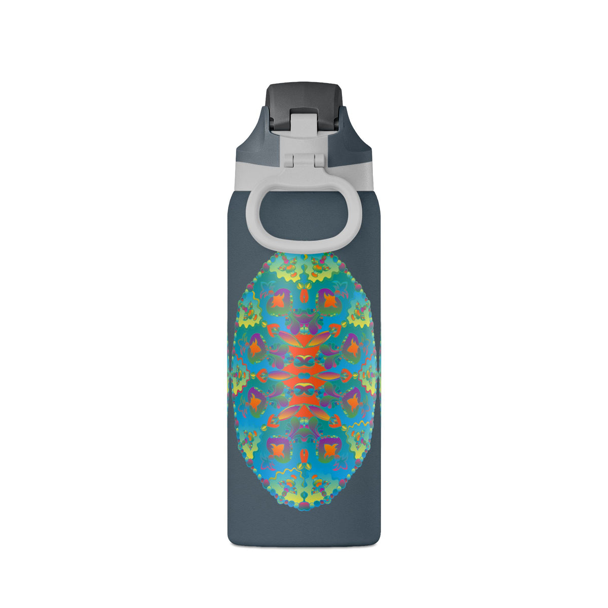 Borraccia termica da 32oz — Design mandala caleidoscopio colorato