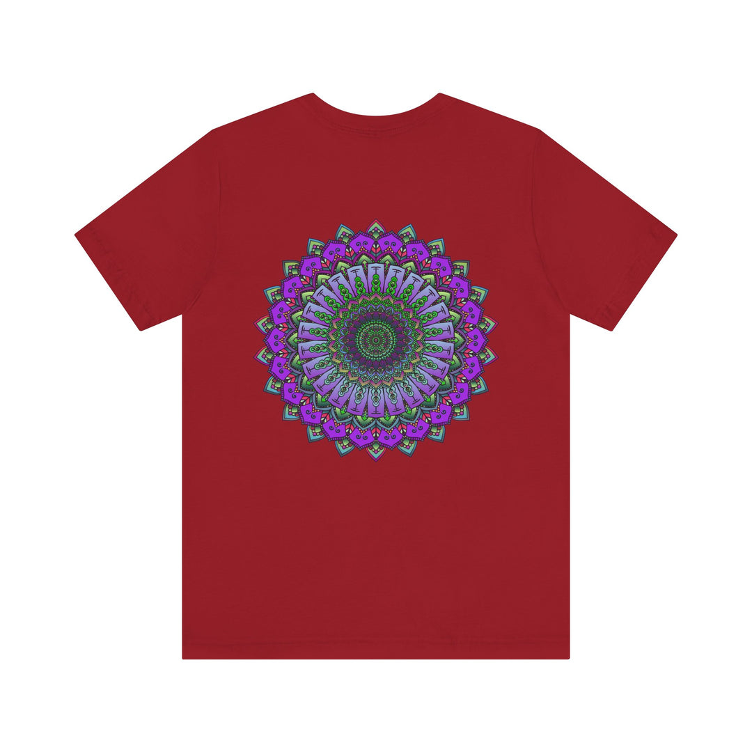 A beautifully designed mandala tee with intricate patterns symbolizing spiritual peace and harmony for a peaceful and balanced lifestyle