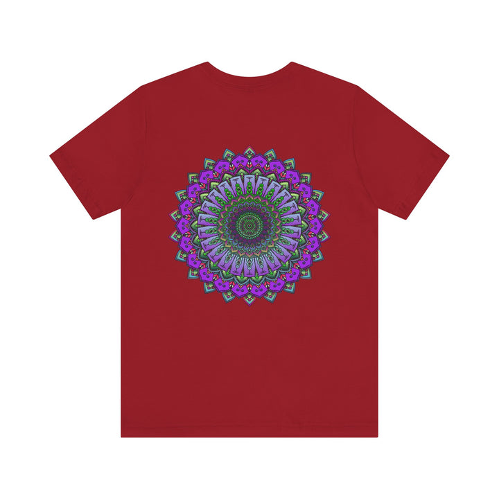 A beautifully designed mandala tee with intricate patterns symbolizing spiritual peace and harmony for a peaceful and balanced lifestyle