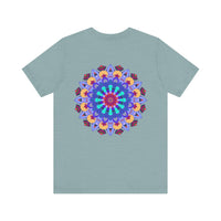 Beautiful and colorful Mandala Peace & Harmony T-Shirt featuring spiritual art and symbols