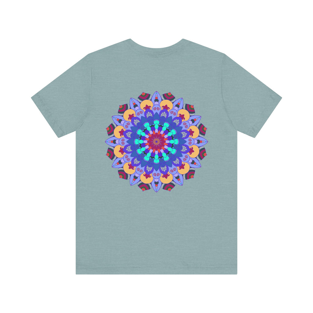 Beautiful and colorful Mandala Peace & Harmony T-Shirt featuring spiritual art and symbols