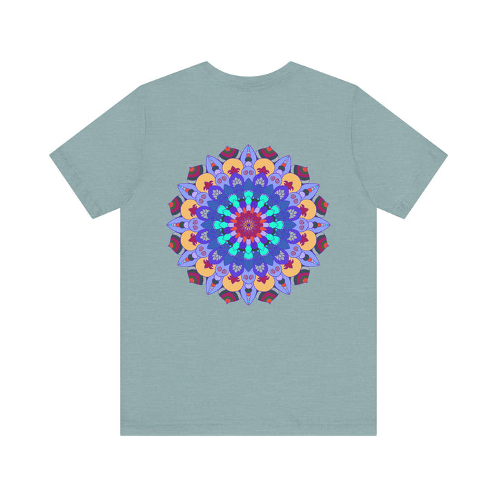 Beautiful and colorful Mandala Peace & Harmony T-Shirt featuring spiritual art and symbols