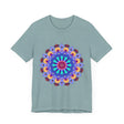 Vibrant Mandala Tee featuring colorful spiritual art in various hues and intricate designs, perfect for those seeking a stylish and meaningful wardrobe addition