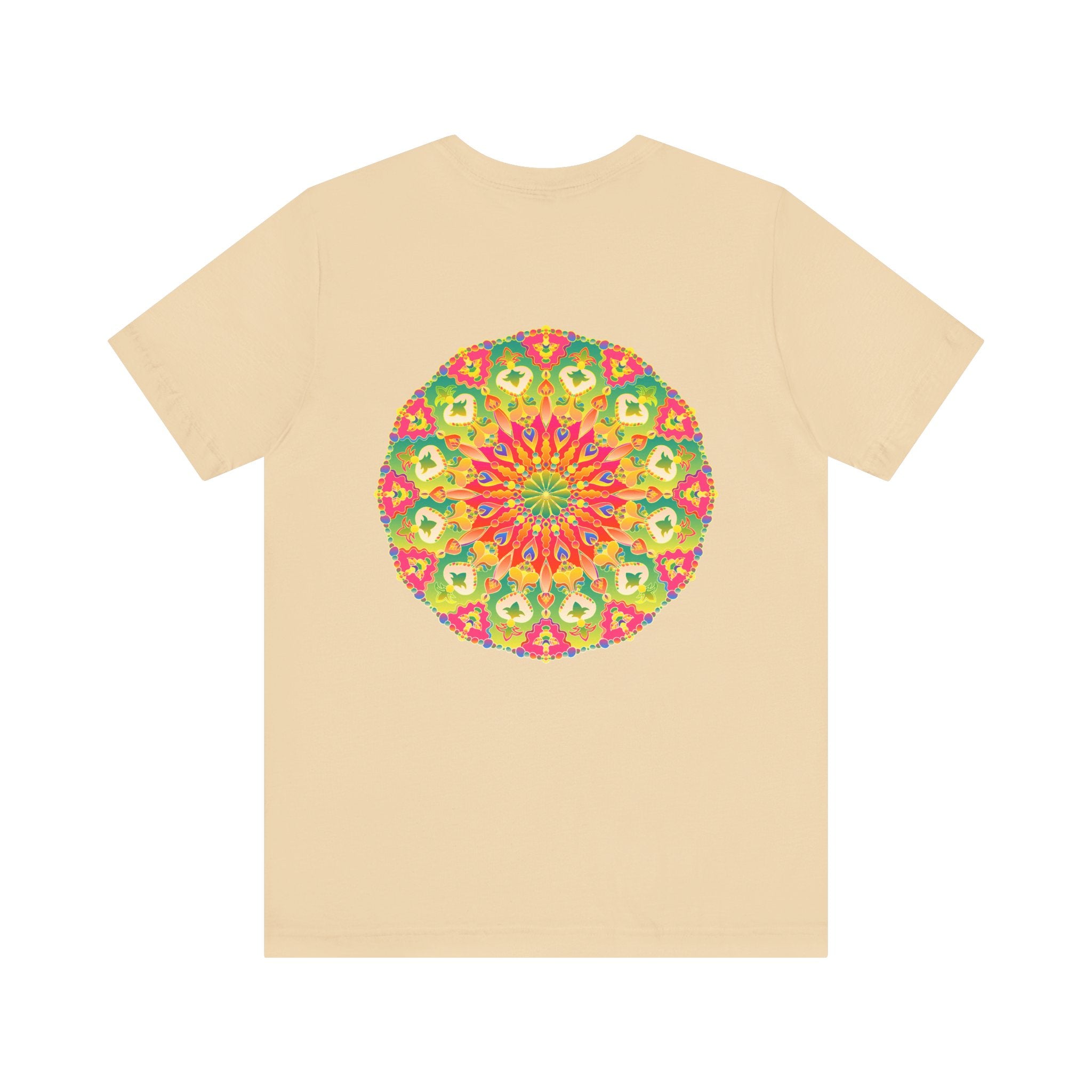 Vibrant Mandala T-Shirt with intricate design and bold colors 